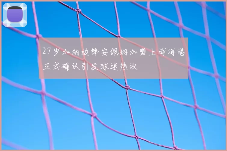 27岁加纳边锋安佩姆加盟上海海港正式确认引发球迷热议